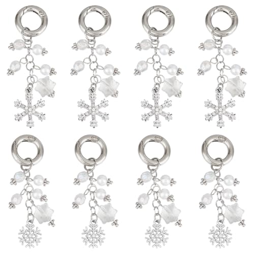 Marque pages de Noël et charms flocon de neige pour agrémenter votre carnet de voyage