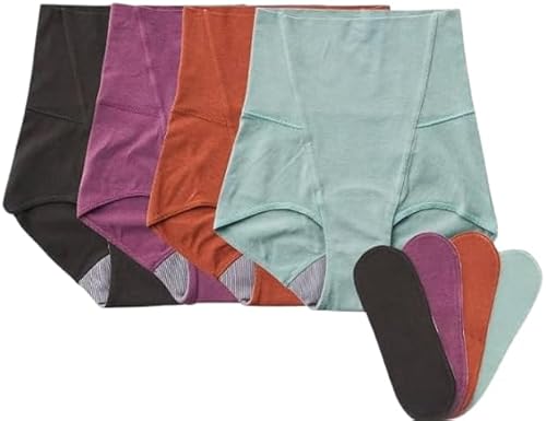 [M×ayame][デビューセット]ayame 吸水サニタリーショーツセット(ハイウエスト丈)[吸水パット2枚付き]| 分離型吸水ショーツ オーガニックコットン 消臭機能 日本製 ※離島への配送不可