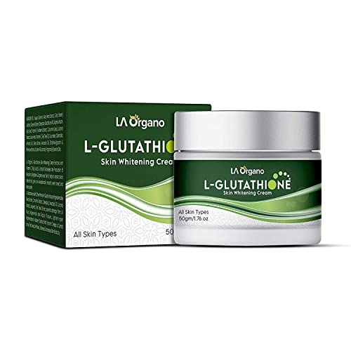 Poke LA Organo L-Glutathione Cream For Skin Whitening, Reduces Dark Spots And Skin Ageing With Vitamin C & Kojic Acid, 50gm