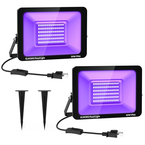 Image of 50W Black Light Flood Light 2 Pack