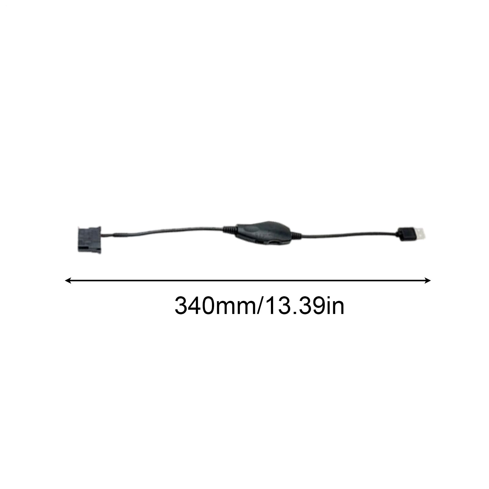 Adapter USB na wentylator - 3/4-pinowy konwerter PWM USB - adapter prędkości wentylatora, do komputerów stacjonarnych, urządzeń elektronicznych, system chłodzenia, konserwacja samochodu