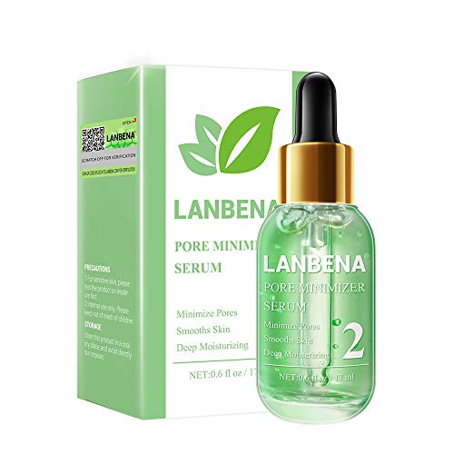 Pore Minimizer, LANBENA Pore Minimizer Serum Blackhead Pore Mninimizing Blackhead Pore Tightening Serum Shrink Pores Blackhead Pore Refining Serum Moisturizing and Smooth Skin ?17ML?