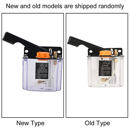 Image of Walfront Manual Lubricating Pump -5L Left Hand Operated 650CC Oil Pump for CNC Machine Tool Controlled Lubrication