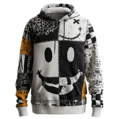 Pull à manches longues homme en grande taille col montant noir