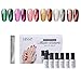 Produktbild HNM Gel Polish Katzeaugen Nagellack Cat Eye Effect Gel Polish UV LED Soak Off Kit Nagellack Geschenk Set Gel Nail Polish Nail Design Gellack 6PCS 8ML