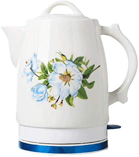 Haushalts elektrische Keramik kabellose weiße Kessel Teekanne 2L Krug (Lily)