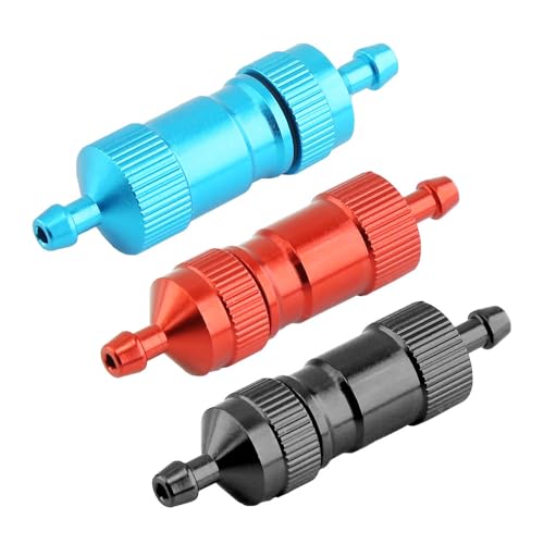 3Pcs RC Aluminum Nitro Fuel Filter for HSP Traxxas Redcat 1/8 1/10 Nitro Car RC Boat Airplane(with...