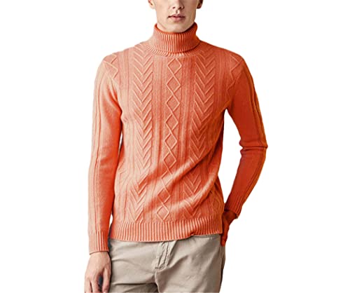 Pull col roulé cachemire homme tenue hivernale décontractée