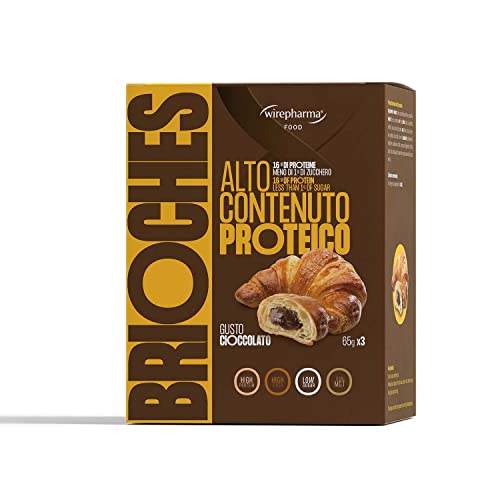 Brioches al Cioccolato Proteica - 3 Brioches