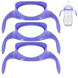 Gosknor 3st Griffe für Babyflaschen, Abnehmbarer Anti-Kolik Flaschenhalter Leicht zu Greifen Ersatzgriff Zubehör für Neugeborene 5oz/8oz Flaschen, BPA-Frei