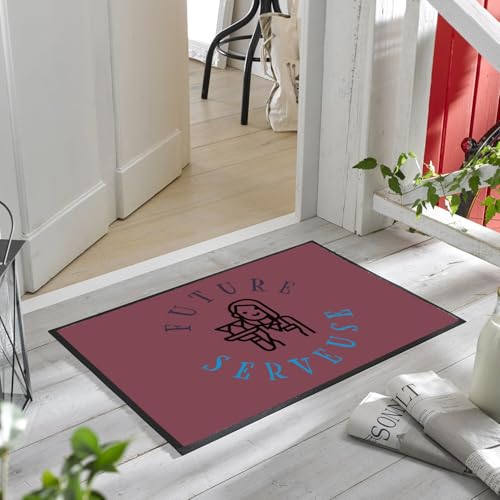 Paillasson rouge future serveuse tapis de sol service restaurant 60x40