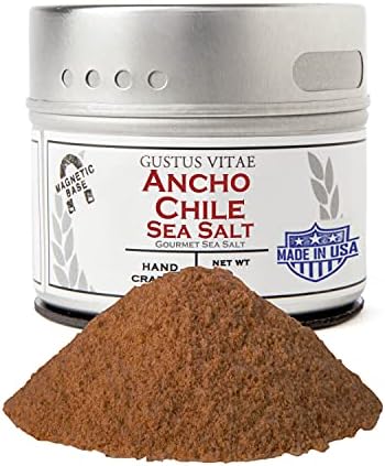 Gustus Vitae | Ancho Chile Sea Salt | Gourmet Sea Salt & Spice Blend