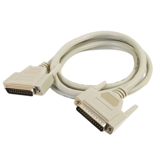 C2G - Parallel cable - DB-25 (M) - DB-25 (M) - 20 ft ( IEEE-1284 ) - white (06105) -