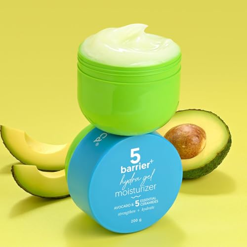 Image of Aqualogica Radiance + Dewy Sunscreen 50 g + 5 Barrier + Hydra Gel Moisturizer with Avocado & 5 Essential Ceramides - 200 g |SPF 50+ PA+++ for UVA /B & Blue Light Protection | 24-Hour Intense Hydration