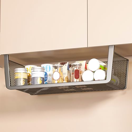 Chaoyilian Organizzatore sotto Il Cestino Dellarmadio,Cestellos Portaoggetti,Cestini Sospesi,Ampia Gammas di Utilizzi,Adatto per Armadi,Scaffali,Mobili,Bagni,Scrivanie