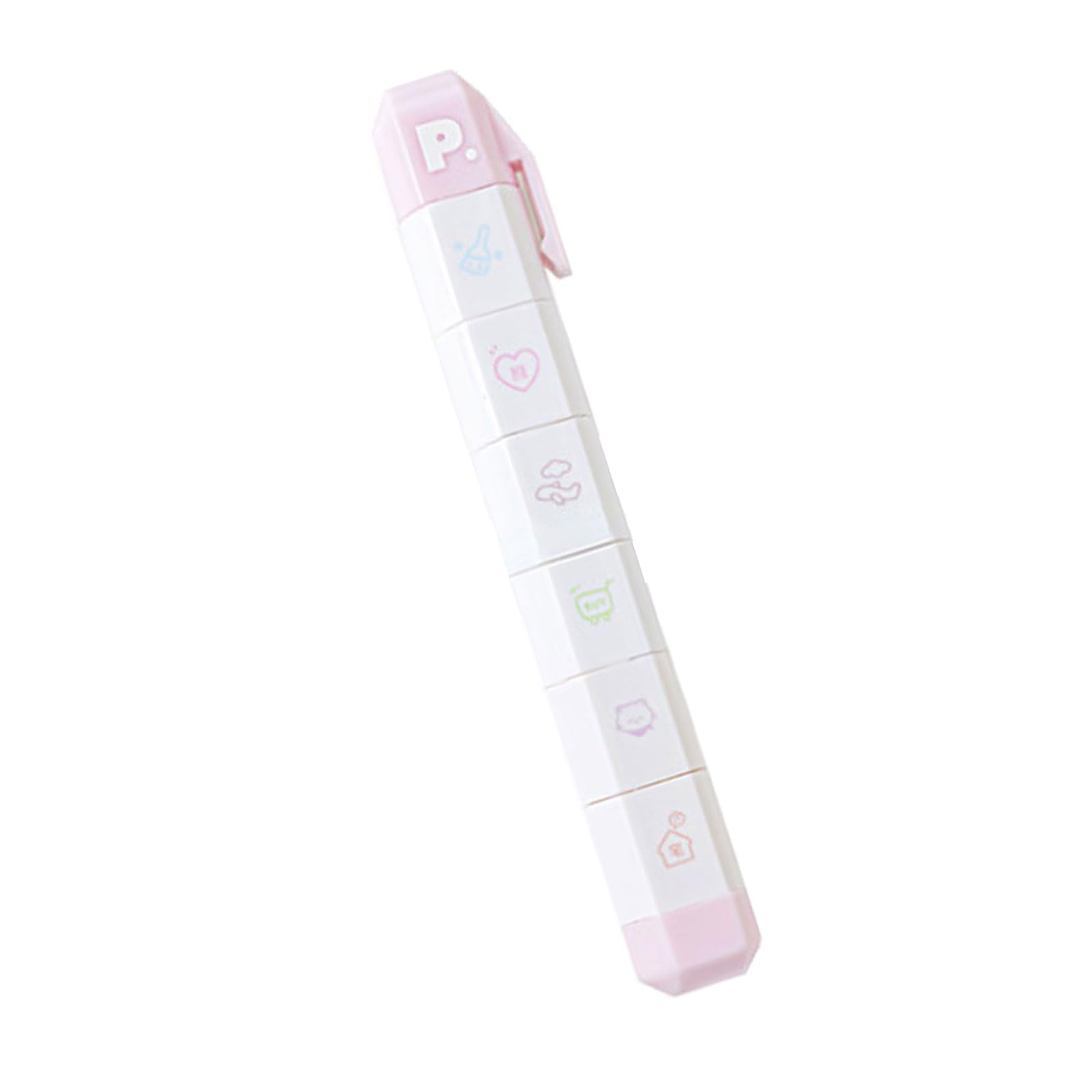 BWANGIAO Multi Pattern Stamp Pen For Journaling Featuring Various Designs Perfect For Diary Scrapbooking And Creative Notes