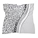 Silver Faux Glitter Glam BlingSilky Smooth Chiffon Scarf - Versatile Elegant Head Wrap & Neck Scarf for Women, Lightweight Breathable Fashion Accessory for Hair, Bag, and Outfit