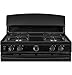 GE 30-Inch Freestanding Gas Range with 4 Sealed Burners, Standard Clean Oven, Black