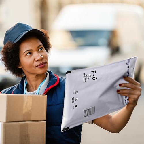 100 Versandtaschen Luftpolsterumschläge DIN A4 haftklebend Luftpolsterversandtaschen Luftpolstertaschen Gr. F/6 F6 weiß (240mm x 350mm) Umschläge gepolstert Polsterumschlag Taschen