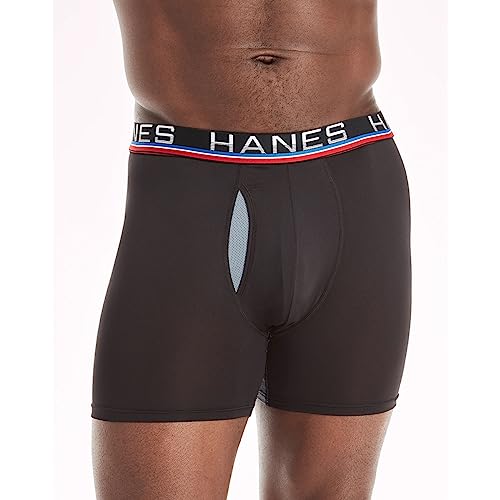 Hanes Men's X-Temp 4-Way Performance Stretch Mesh Boxer Brief2