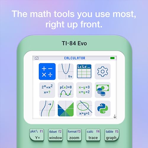 Image of Texas Instruments Graphing Calculator | Intuitive Icon-based Homescreen, USB-C Charging, Python Programming, Faster Performance, Bigger Graphs than TI-84 Plus CE