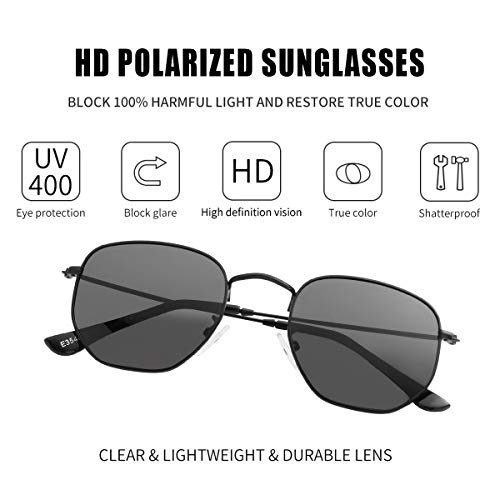 Image of Kursan Small Round Metal Polarized Sunglasses for Men Women Mirrored Lens Classic Circle Sun Glasses