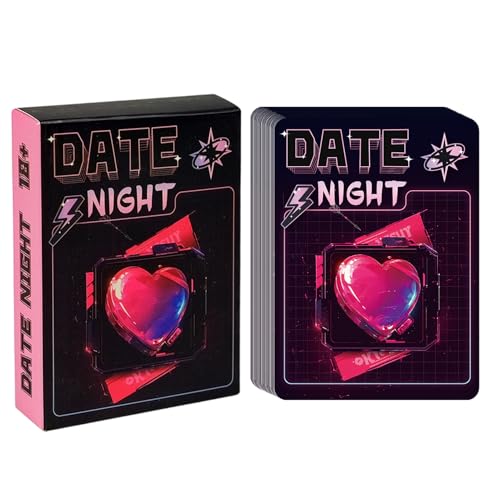 Gioco di carte per coppie, mazzo di domande di conversazione profonda, giochi di carte romantiche da 50 fogli per viaggi, viaggi su strada, anniversari di matrimonio, luna di miele, divertente