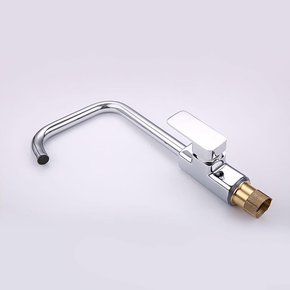SOHNVWTGD Square Kitchen Faucet Hot And Cold Water Modern Sink Tap For Dish Basin Laundry