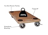 BigDean Möbelroller Transportroller 250kg Rollbrett MDF Möbel Hund Roller