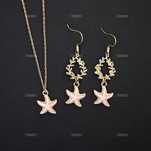 Auear, 30 Pack Ocean Starfish Conch Seashell Enamel Charms Pendants For Diy Jewelry Making (Ocean Charms Style 1) #TOP6