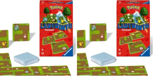 Ravensburger - Jeu de société - Pokémon - Labyrinth Connect - Jeu de Plateau en Famille - Observation et Chance - À partir de 7 Ans - De 2 à 4 Joueurs - 22579 (Lot de 2)