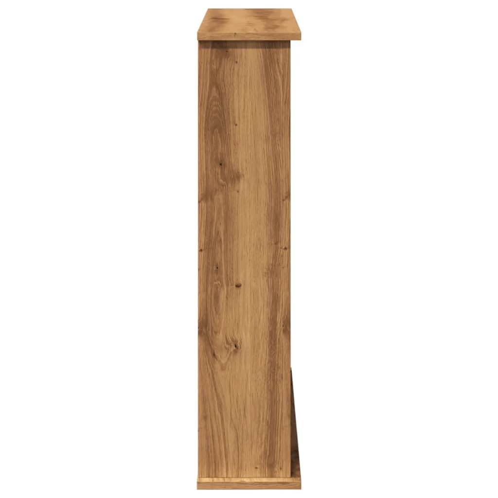 Cornice per Camino Rovere Artigianale 75x20x87,5 cm Truciolato,Cornice per Camino,Cornice Decorativa Caminetto-854588
