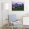 KAYEIUU Diamond Painting City View of Kansas City Missouri Skyline at Dawn During Golden Light from The Kansa for Adult Painting Kits Diamond Art Perfect for Home Wall Decor 12x16inch #2