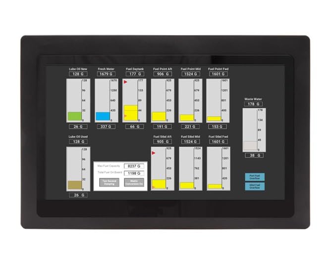 Image of MON1016APv2 Industrial 15.6 inch Capacitive Touch Monitor