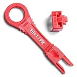 NTW NL-PBK10-RD Locking RJ45 Port/Dust Blocker with Color Coded Keys