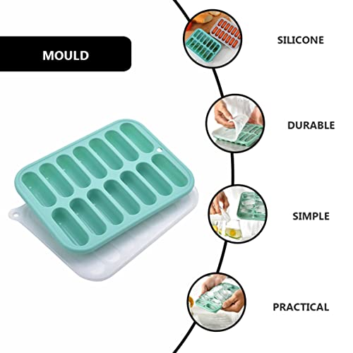 Cubetera de silicona con tapa removible, 2 piezas miniatura 4