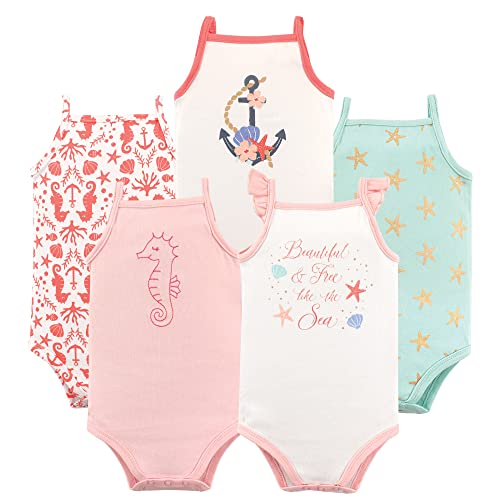 Image of Hudson Baby Unisex Baby Cotton Sleeveless Bodysuits