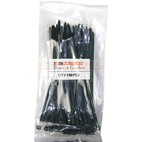 Preisvergleich Produktbild Estexo Kabelbinder, Kabel-Binder, Befestigung für PVC Sichtschutmatten, Sichtschutz (150, Grün)