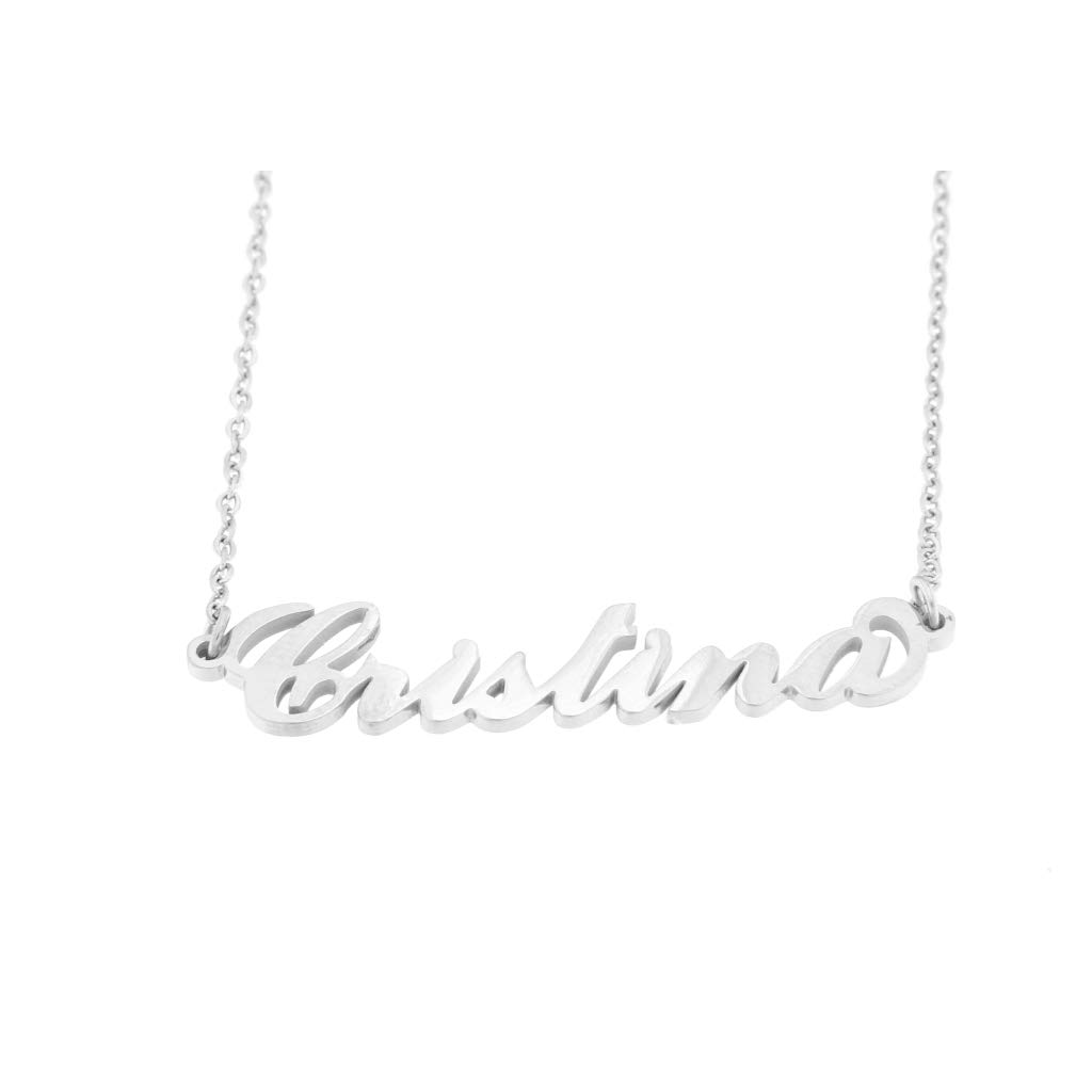 Flowers Collana Vari Nomi in Acciaio lucidissimo. Girocollo Collana con Nome Donna per Essere Sempre al Top. Scegli Il Tuo per Un Ottima Idea Regalo