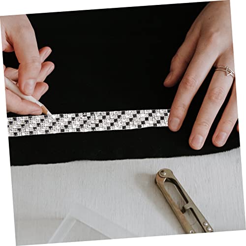 Cinta de strass autoadhesiva para decorar ropa sin coser y rematar bordes 5