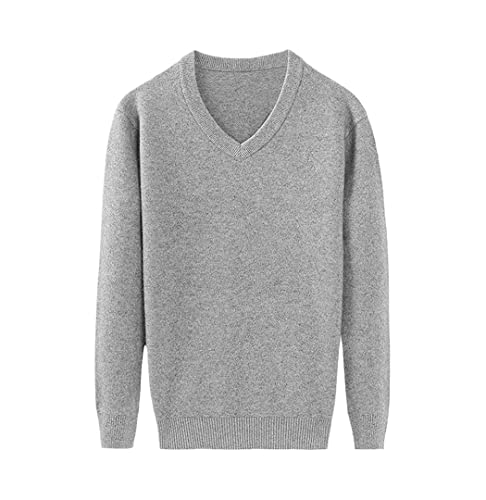 Pull homme cachemire 100% pur col V Haitpant vêtement épais L
