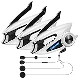 JESIMAIK バイク インカム X6S バイク用インカム Mesh通信 アプリ不要 安定性向上 音楽ながら通話 6人同時通話 FMラジオ 音楽共有 デュアルチップ 7mm快適スピーカー 通信自動復帰 通信距離2000m IP67防水防塵 日本語音声案内 ENC&DSP&CVCノイズキャンセル HIFI音質 Siri対応 異なるインカム接続 操作易いボタン 日本語説明書 技適認証済み 3台