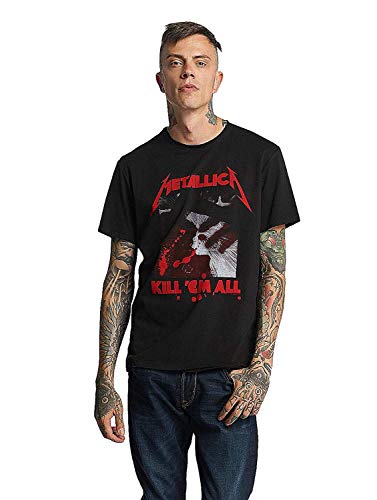 Amplified Metallica-Kill Em all T-Shirt, Grigio (Carbone), XXL Uomo