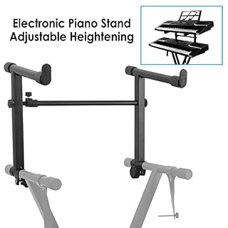 Xiaoxin Clavier Double Universel – Support d’orgue électronique deuxième Niveau | Support portatif d’instrument Musique Piano avec la Taille réglable - Les Beatles, Paul McCartney, John Lennon, RIngo Starr, George Harrison Xiaoxin Clavier Double Universel - Support d'orgue électronique deuxième Niveau | Support portatif d'instrument Musique Piano avec la Taille réglable – Image 2