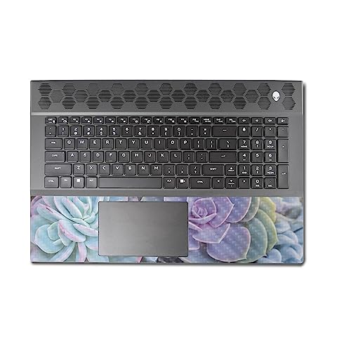 Image of MightySkins Carbon Fiber Skin Compatible with Alienware M18 R1 (2023) Full Wrap Kit - Succulent | Protective, Durable Textured Carbon Fiber Finish | Easy to Apply & Change Styles | Made in The USA