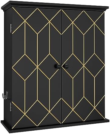 Treocho Badezimmer-Wandschrank Mit Tür Und 3 Regalen - Weiß