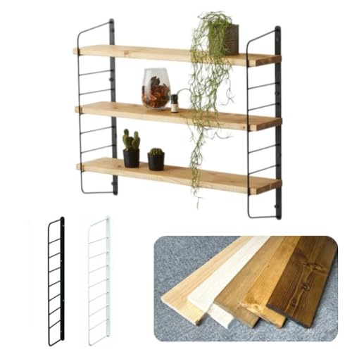 シェルフフレーム ワンバイシックス棚板セット 白×バークグレー