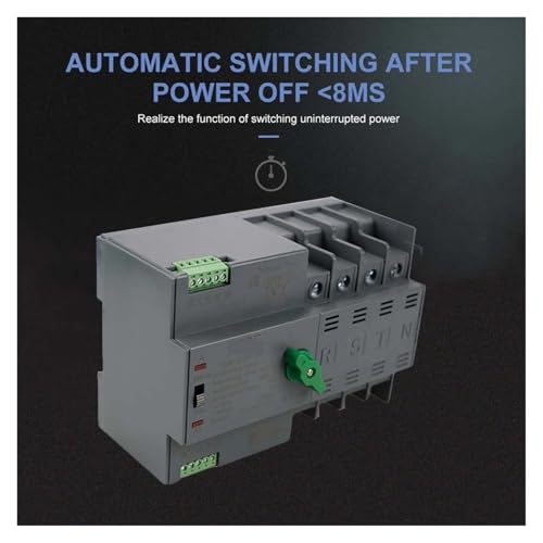 Interruptor de transferencia automática contra cortes de luz selector de energía 2P 63A 3