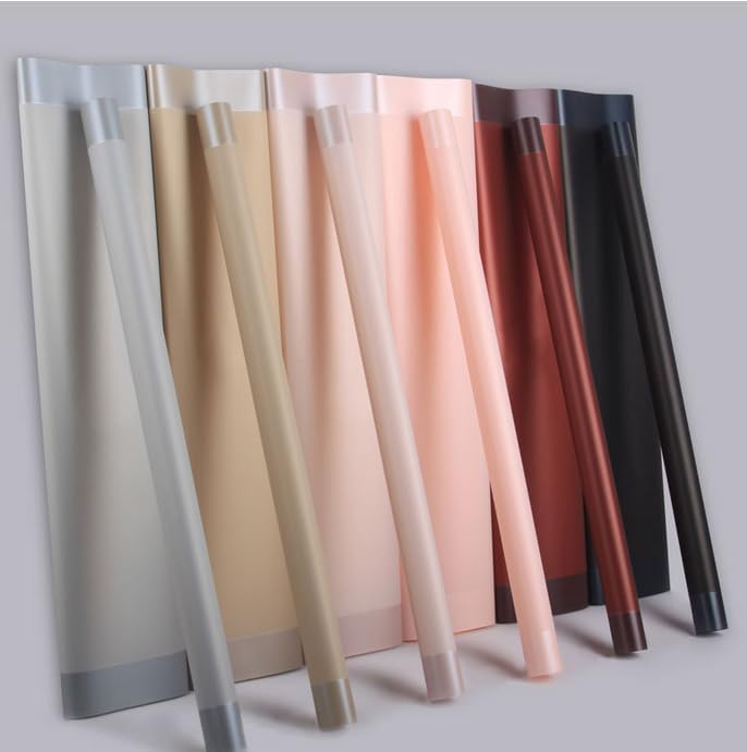 Miniatura 5 de Leoyoubei 20 hojas de papel de regalo, ramos de flores, papel de embalaje de regalo esmerilado impermeable o embalaje en caja de regalo, empaquetado