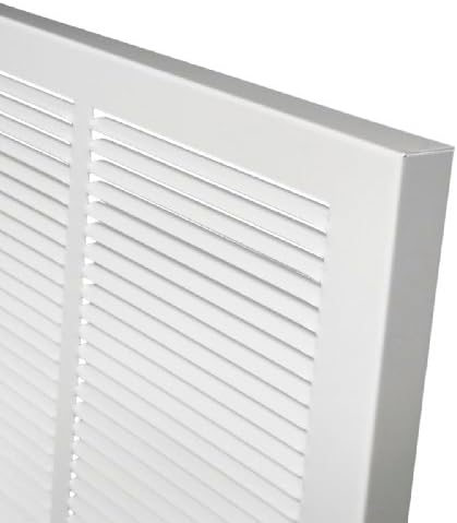 Hart & Cooley 657 Series 30" x 6" White Baseboard Return Air Grille #043670 (Fits a 30"W x 6"H Hole) image 4